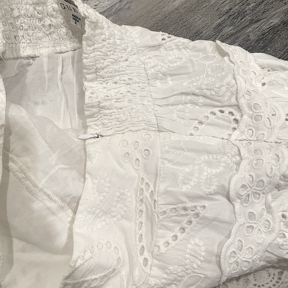 GUESS Arielle Cotton Eyelet Top & Skirt Set - Picture 6 of 7